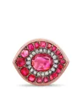 Pragnell Vintage 1911-1940 18kt rose gold Art Deco ruby and diamond ring - Pink