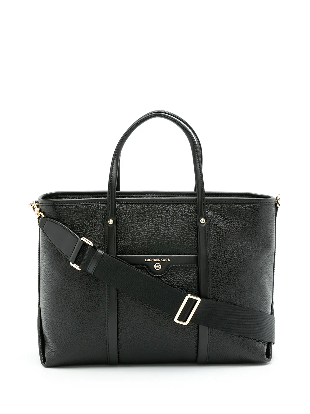 

Michael Kors Beck medium pebbled-leather bag - Black