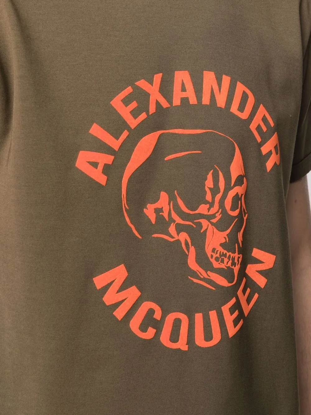 фото Alexander mcqueen футболка с логотипом skull