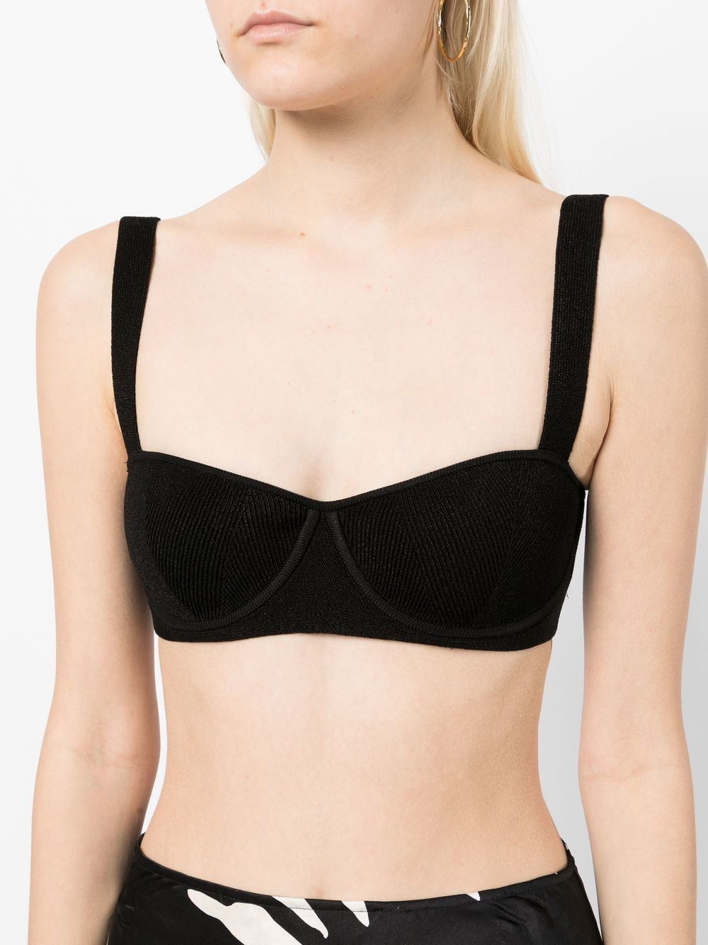 Buy Galvan Nyx Ribbed-knit Bralette - White At 40% Off