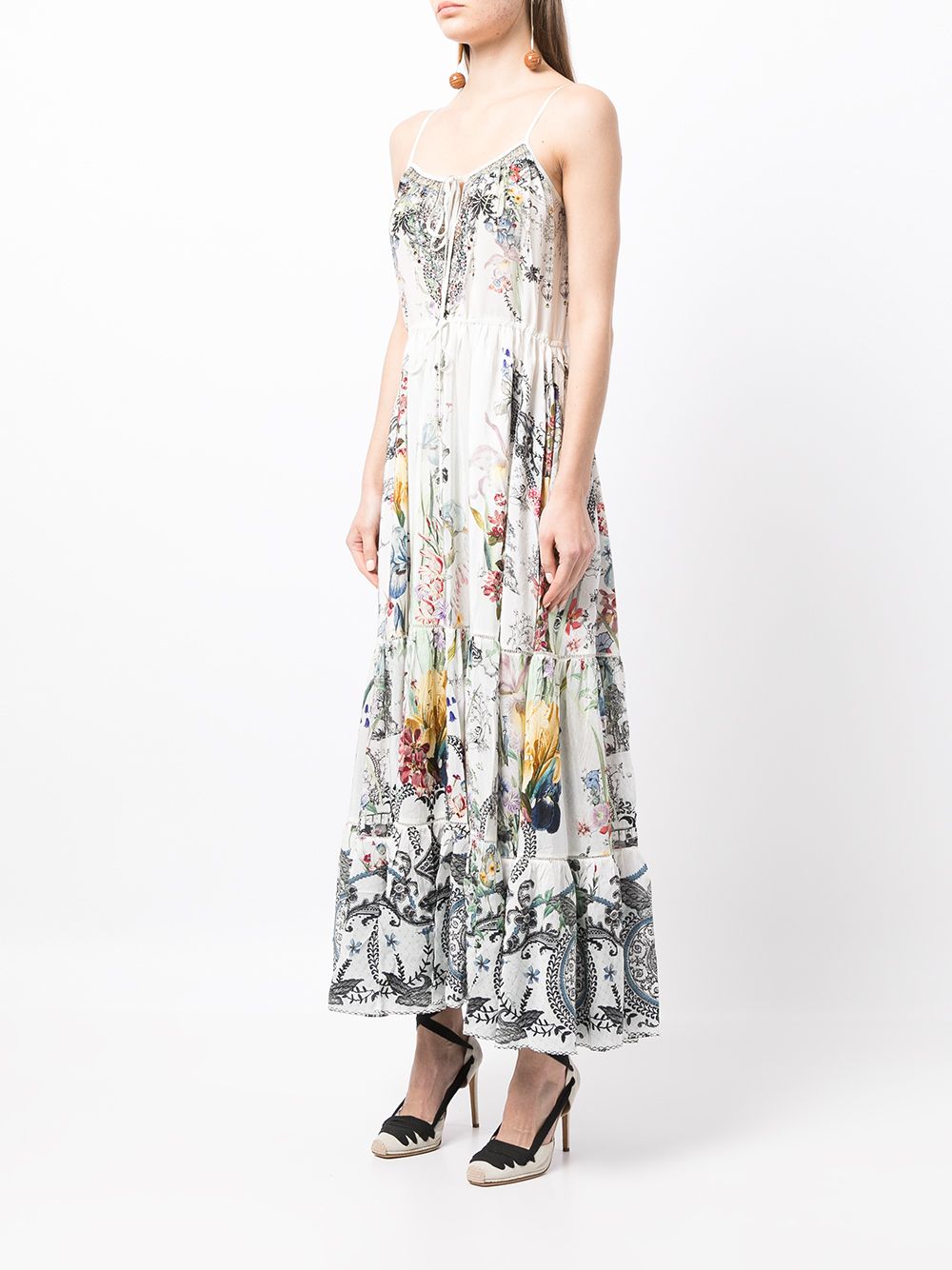 фото Camilla платье на тонких бретелях с цветочным принтом