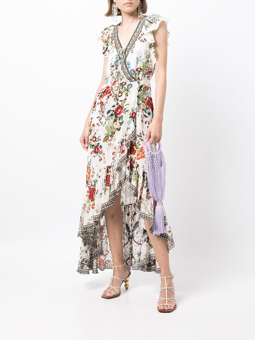Camilla Shakespeares Garden-print Wrap Dress - Farfetch