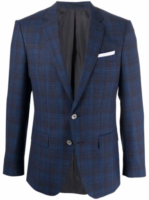 hugo boss check suit