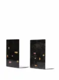 Fornasetti graphic print book ends - Black