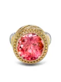 Pragnell Vintage 1980s 22kt yellow gold tourmaline ring - Silver