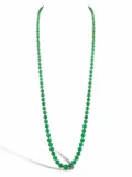 Pragnell Vintage platinum Edwardian jade bead necklace - Green