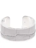 Pinetti crocodile-embossed napkin ring - Grey