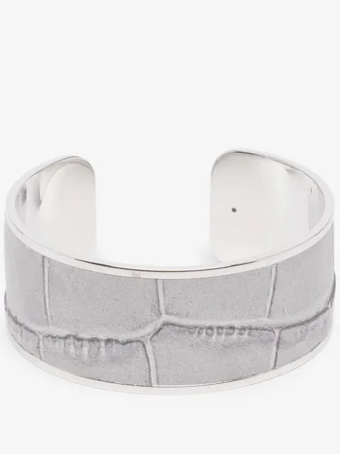 Pinetti crocodile-embossed napkin ring