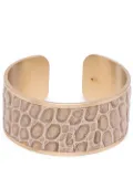Pinetti crocodile-embossed napkin ring - Neutrals