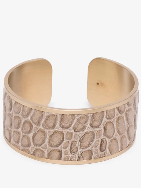Pinetti crocodile-embossed napkin ring