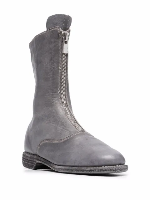 guidi front zip loafers