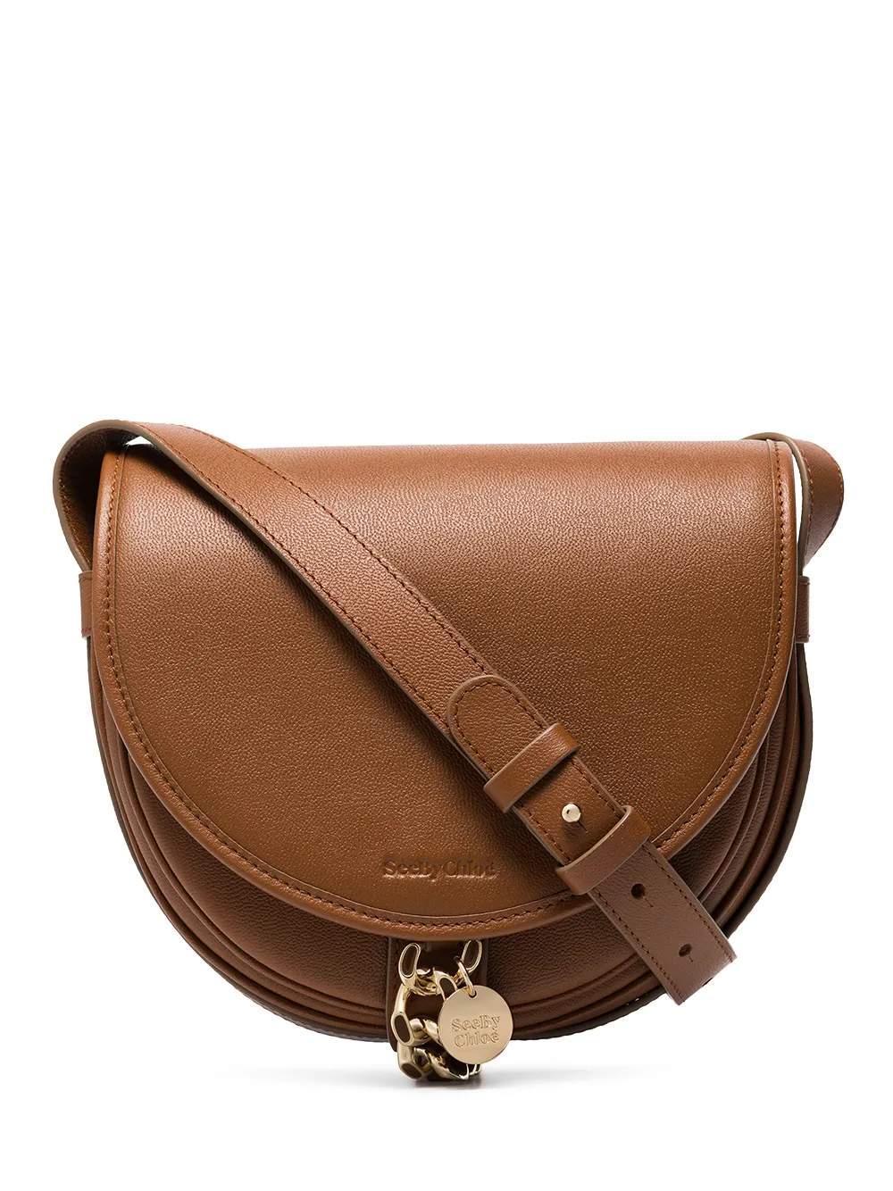 mara leather saddle bag see by chloé