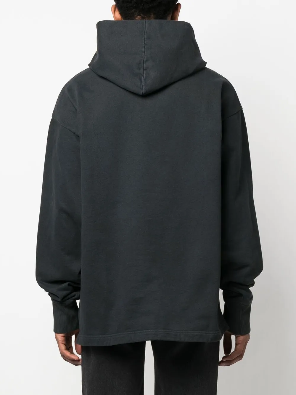 Shop Acne Studios Logo-print Oversized Hoodie In Black