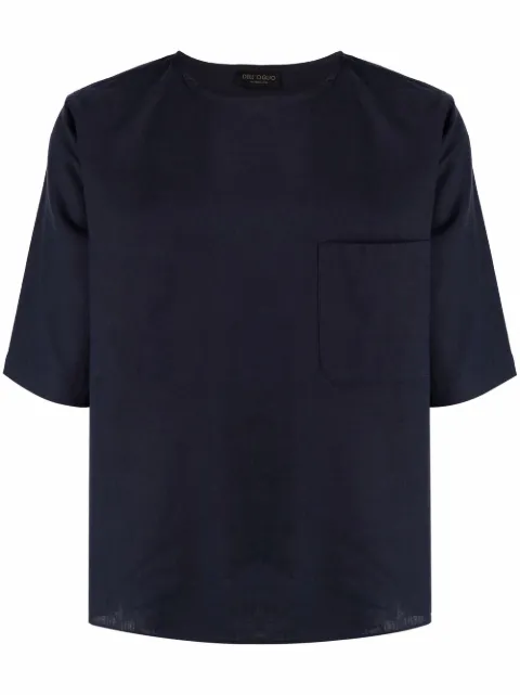 Dell'oglio t-shirt en lin à manches courtes