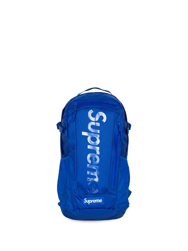 Supreme Logo-patch Backpack in Blue