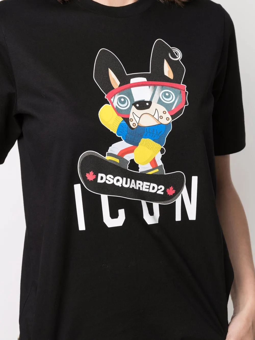 фото Dsquared2 футболка с принтом pug