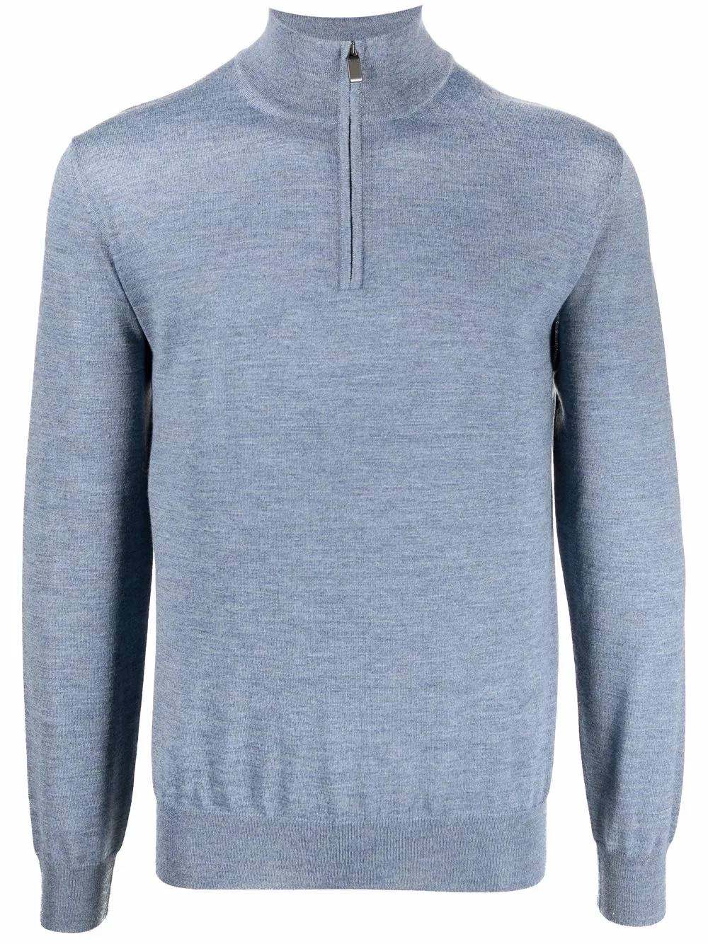 

Canali half-zip high-neck jumper - Blue