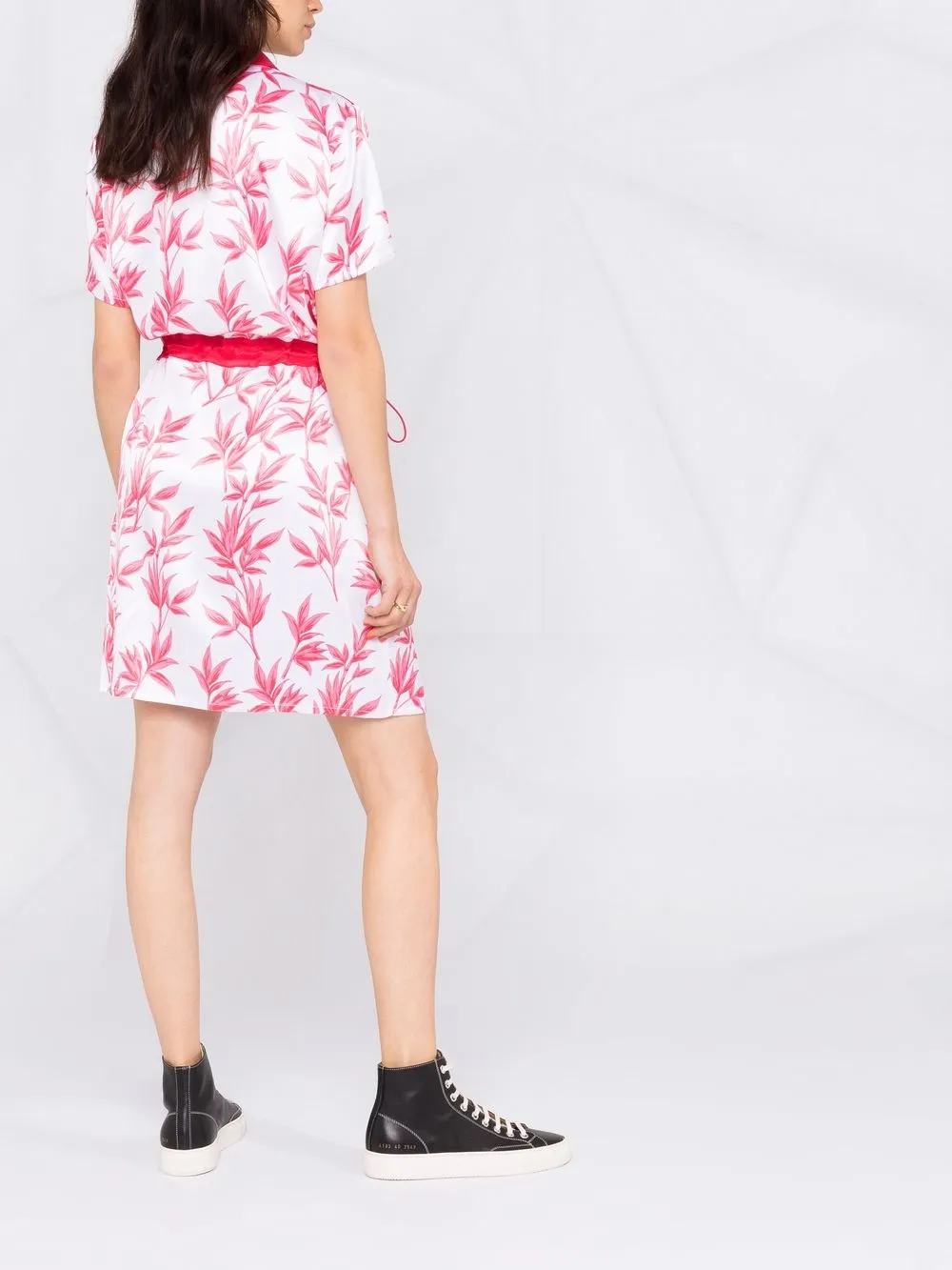 фото Liu jo платье-рубашка с цветочным принтом