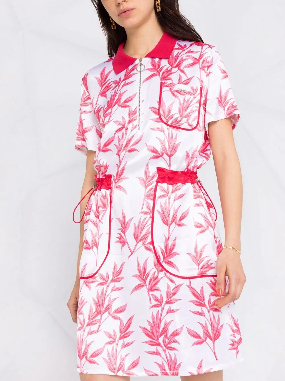 фото Liu jo платье-рубашка с цветочным принтом