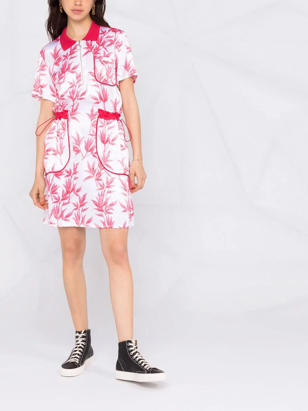 фото Liu jo платье-рубашка с цветочным принтом