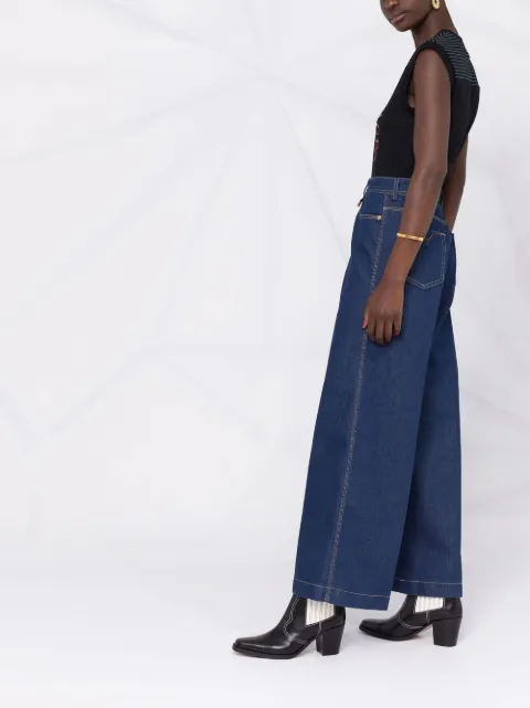 Versace Jeans Couture wide-leg Denim 