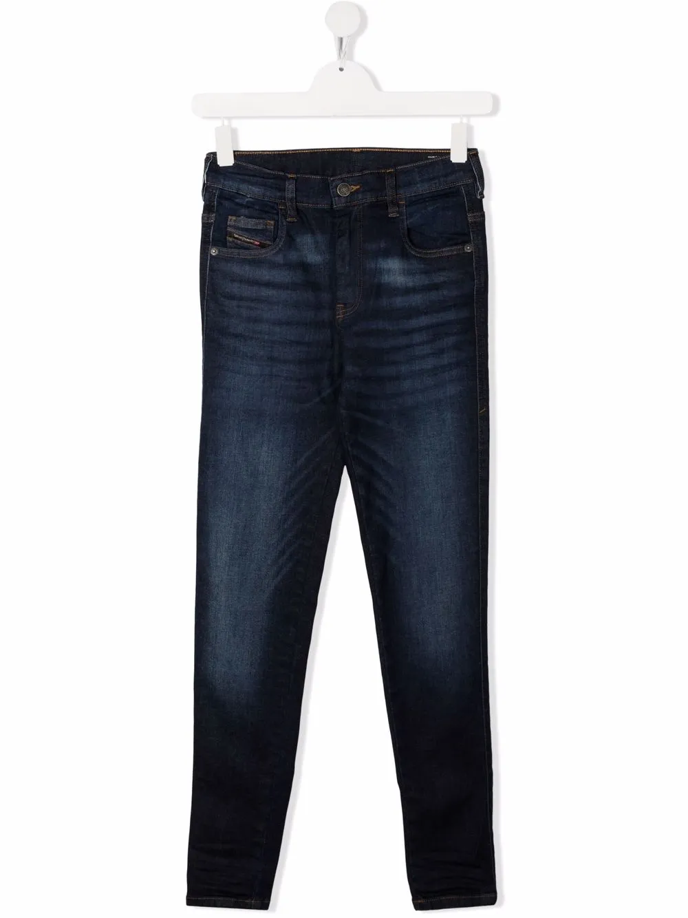 

Diesel Kids jeans rectos con tiro medio - Azul