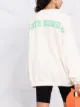 ROTATE logo-print round neck sweatshirt