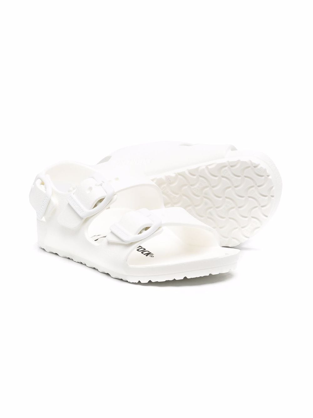 Birkenstock Kids Milano sandalen met gespsluiting - Wit