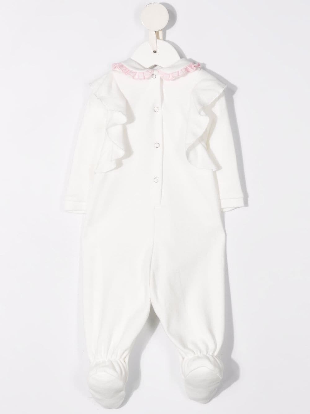 Chiara Ferragni Kids Romper met ruches - Wit