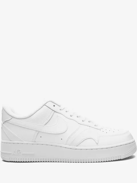 Nike Air Force 1 '07 LV8 "Misplaced Swoosh - Triple White" sneakers
