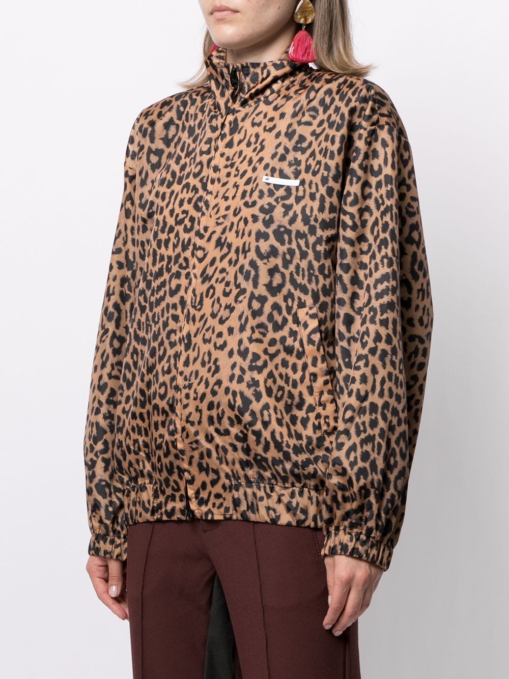 фото Pushbutton куртка с длинными рукавами и леопардовым принтом