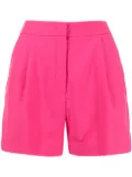 pushBUTTON pleat-detail shorts - Pink