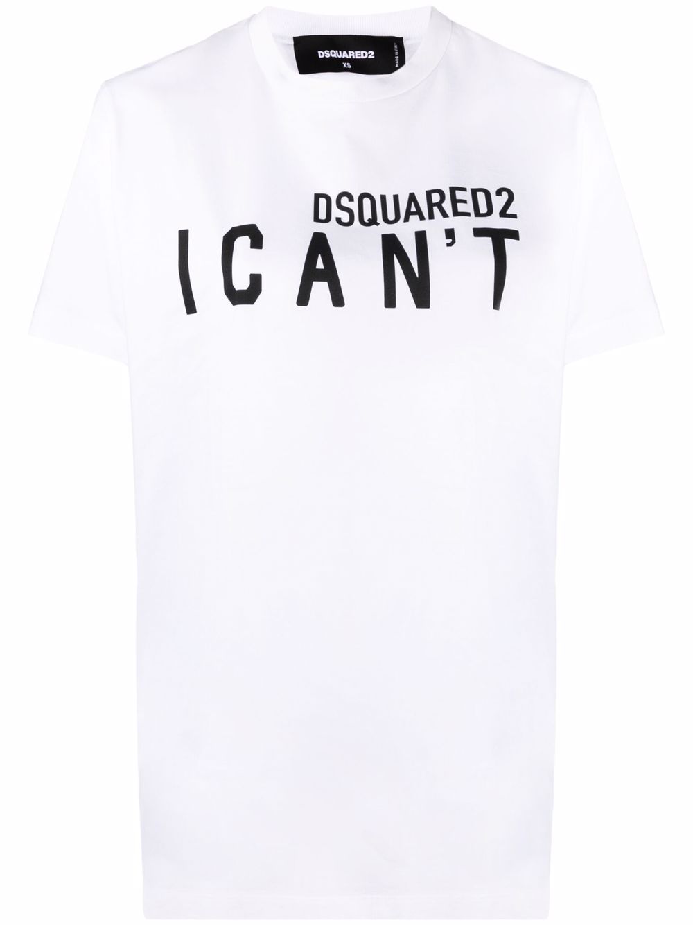 DSQUARED2 I CAN'T 标语印花T恤
