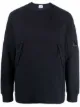 Image 1 of C.P. Company logo-patch crew neck sweatshirt