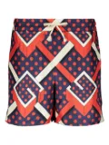 Gucci G dot labyrinth-print shorts - Blue