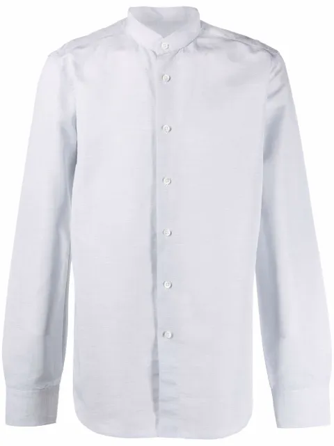 Dell'oglio long-sleeve collarless shirt