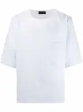 Dell'oglio short-sleeve linen T-shirt - Blue