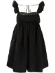 Image 1 of pushBUTTON checked ruffle-sleeve dress