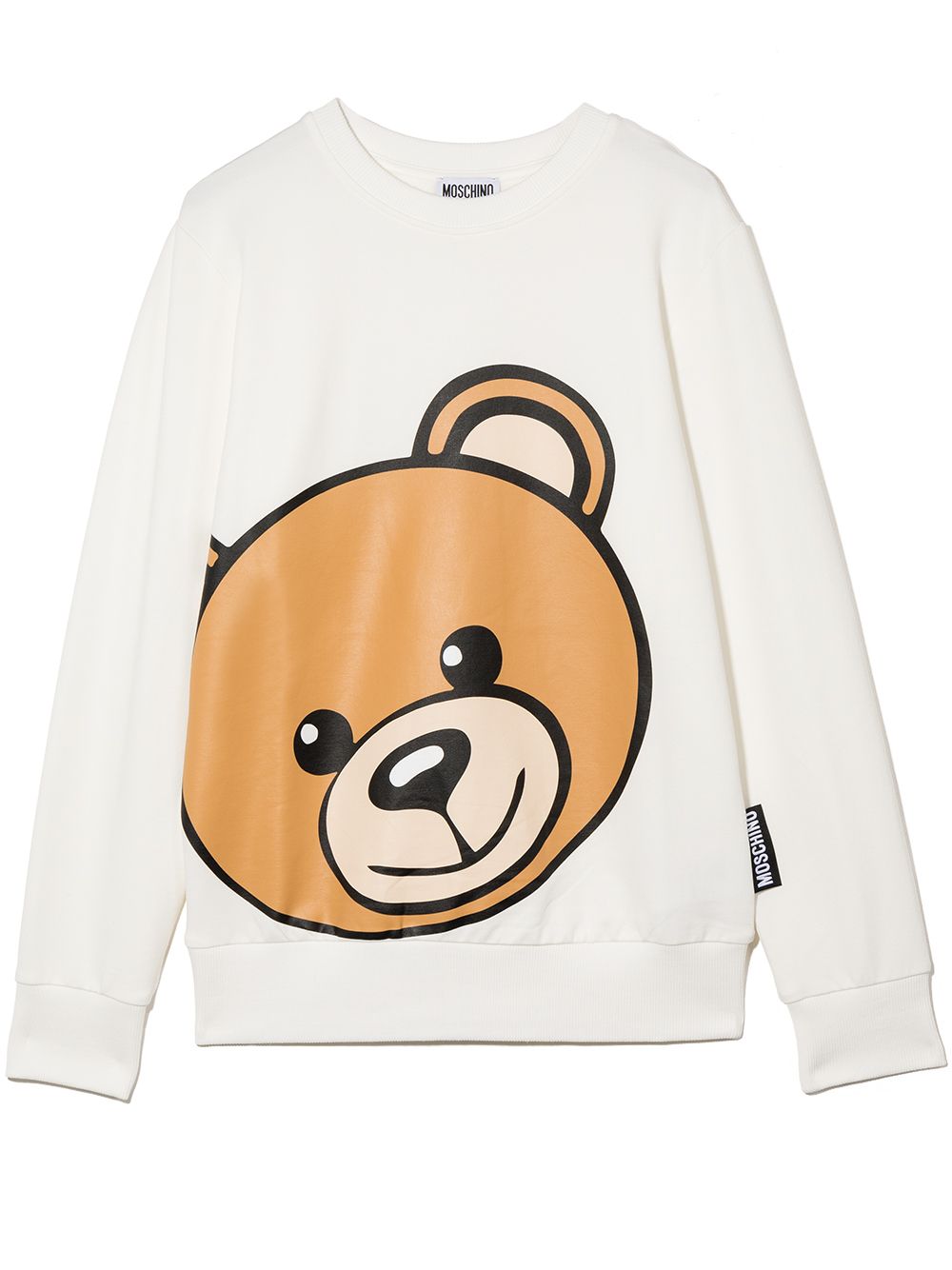 фото Moschino kids толстовка teddy с круглым вырезом