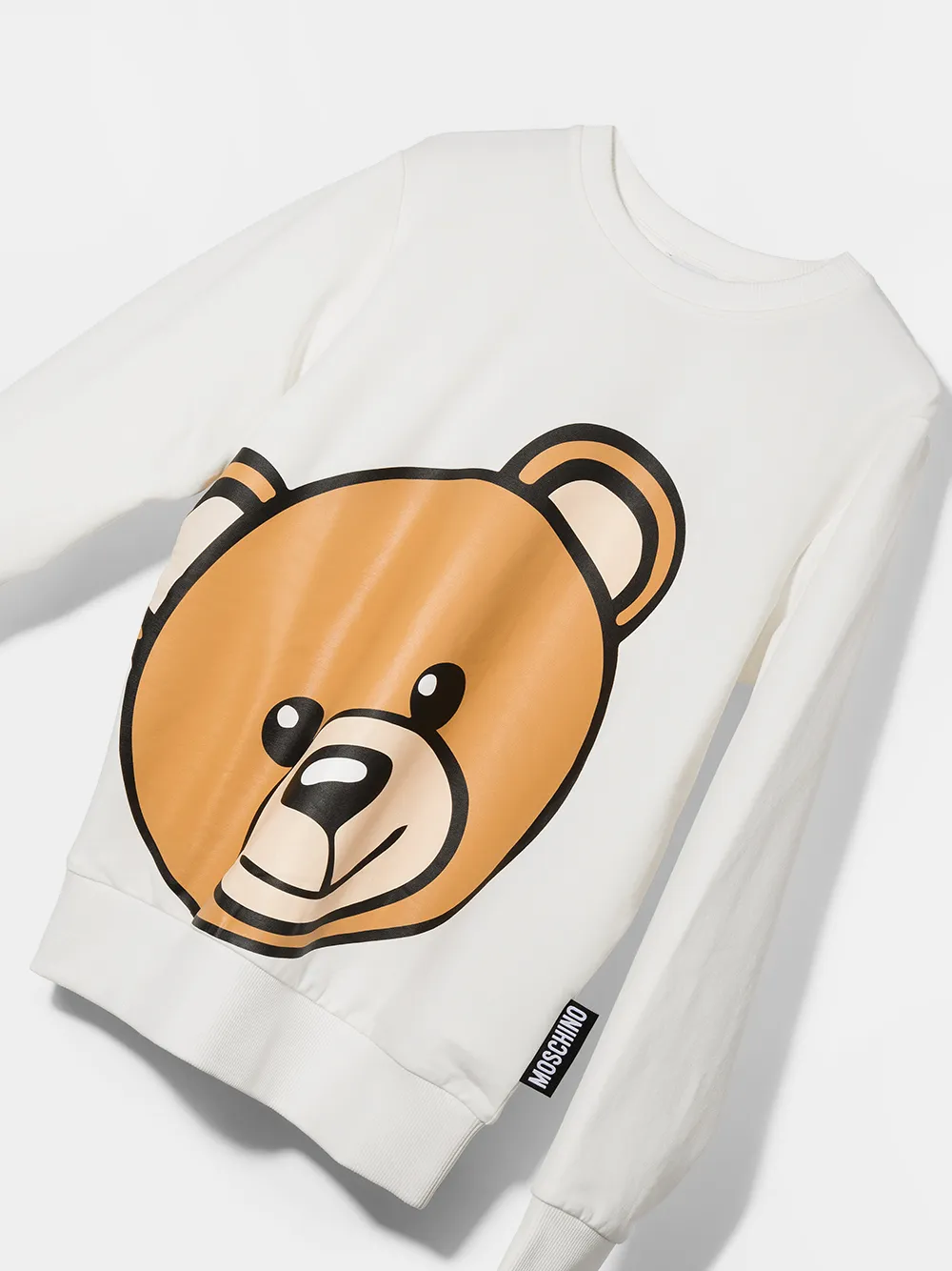 фото Moschino kids толстовка teddy с круглым вырезом