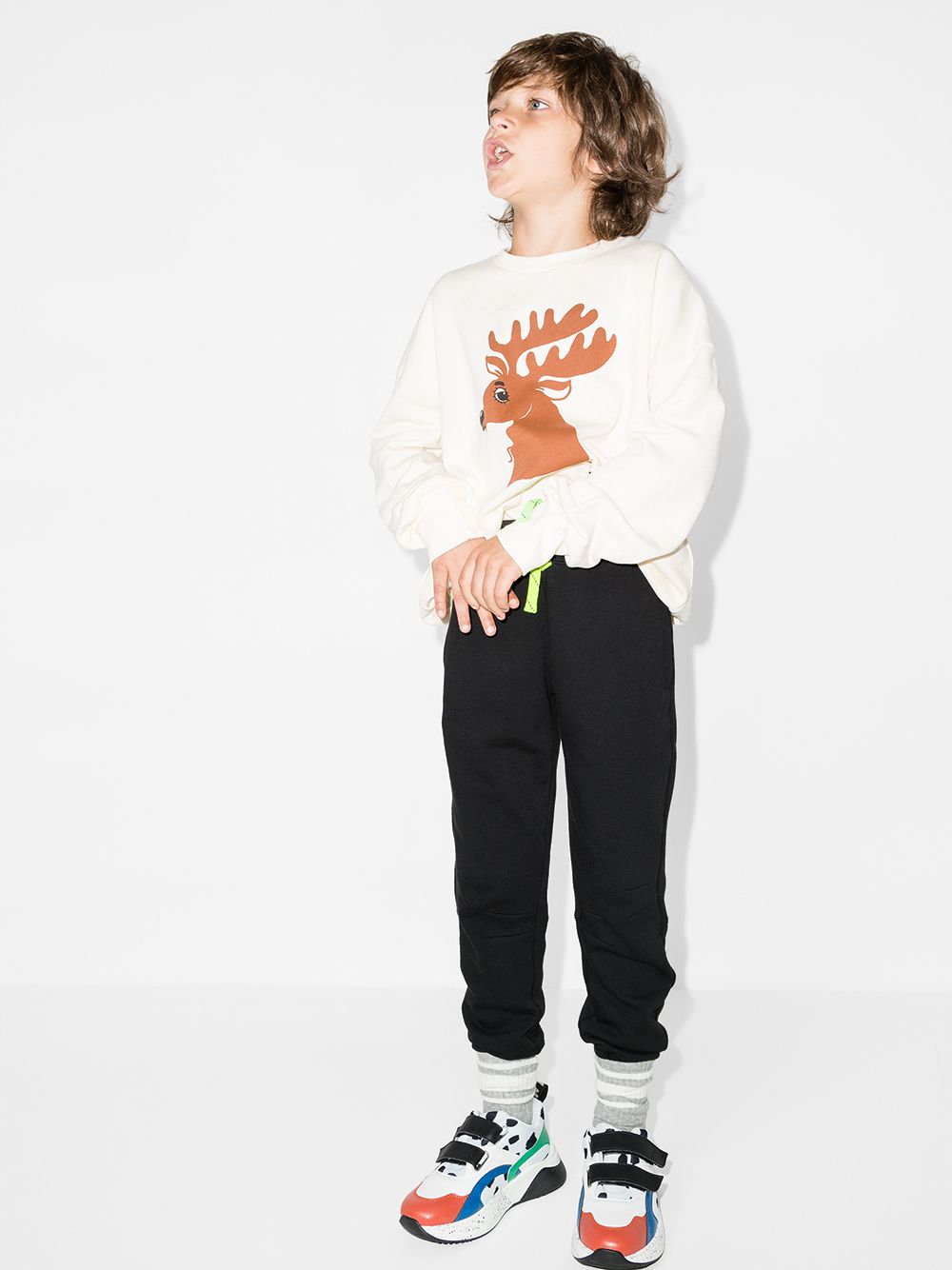 фото Stella mccartney kids зауженные спортивные брюки с кулиской