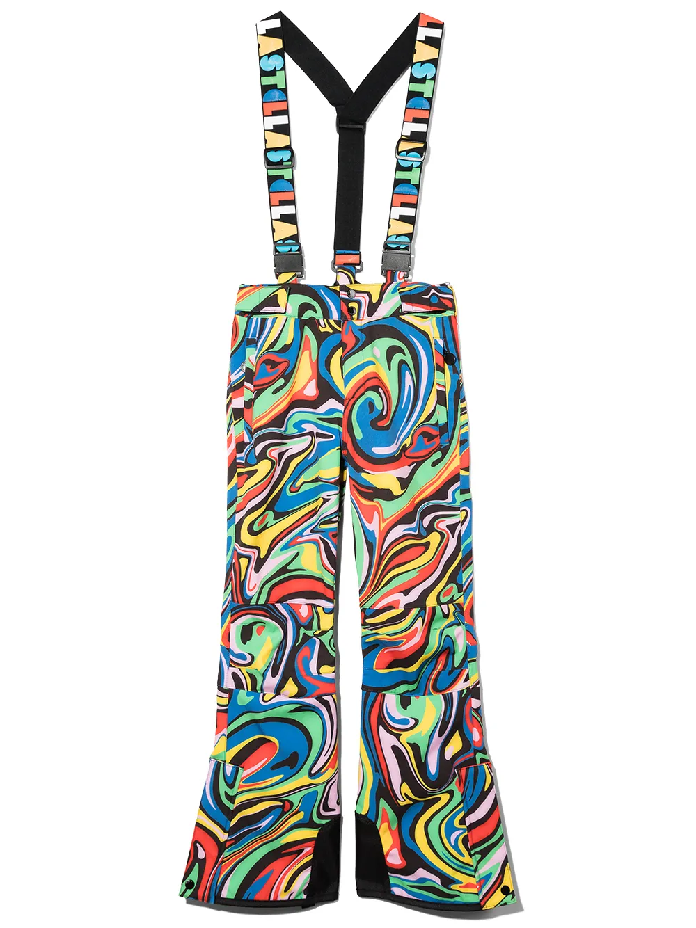 Stella McCartney Kids брюки Marble Ski с подтяжками
