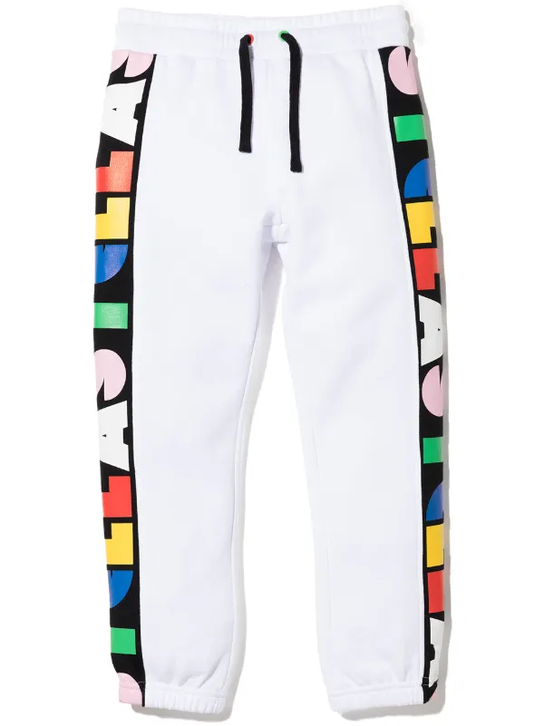 Stella McCartney Kids Multi Logo Track Trousers - White