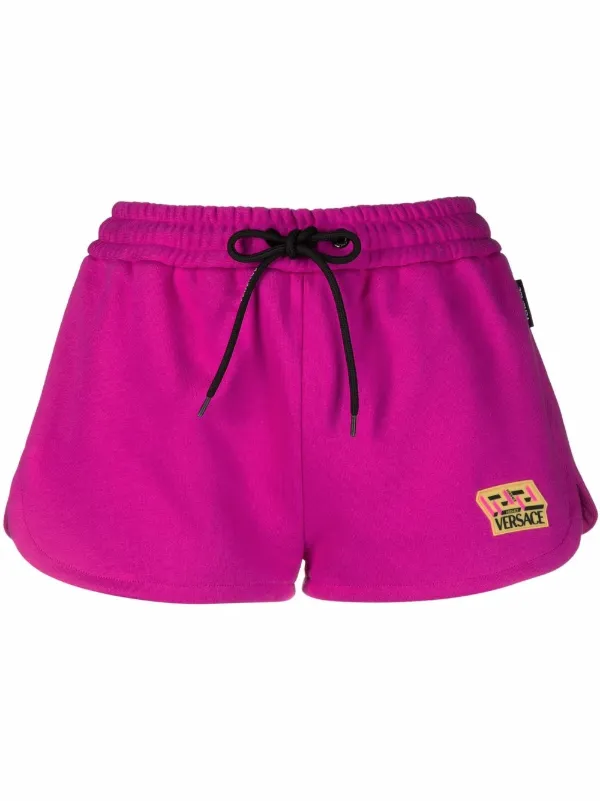 Versace logo-patch Track Shorts - Farfetch