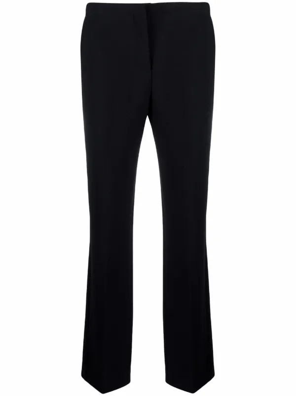 Versace Mid-rise Flared Trousers in Black