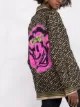 Versace graffiti-print silk shirt