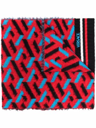 Versace all-over monogram-print Scarf - Farfetch