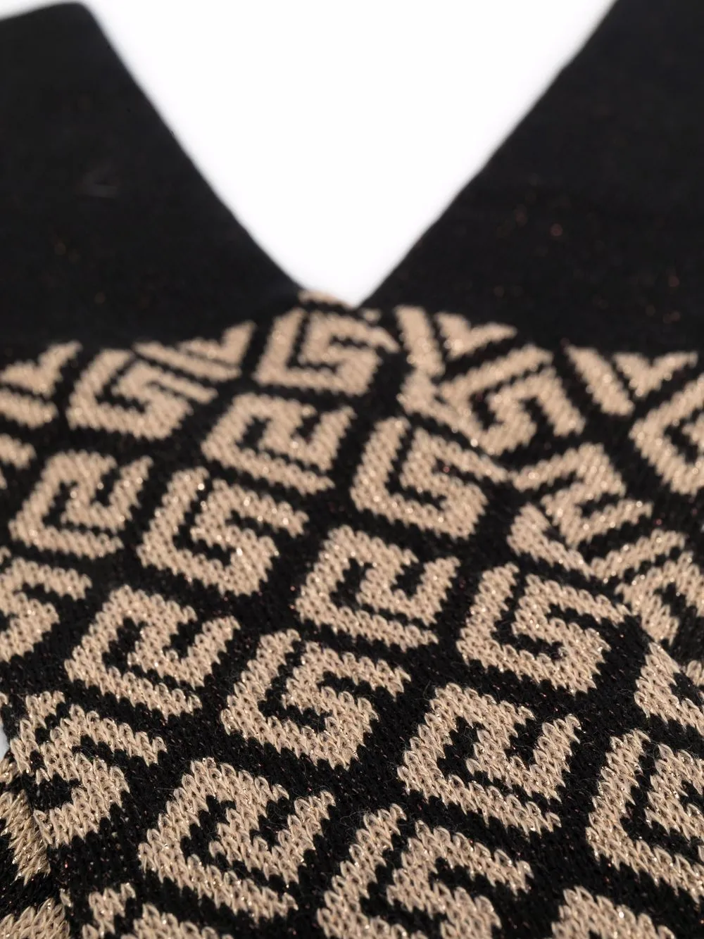 Image 2 of Versace Greca-motif monogram-knit socks