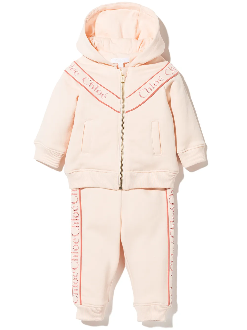 фото Chloé kids спортивный костюм с логотипом