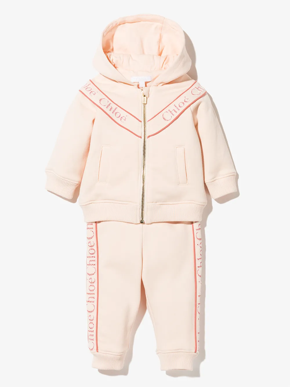 фото Chloé kids спортивный костюм с логотипом